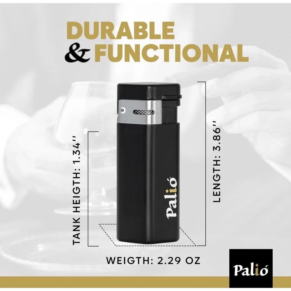Palió Treo Triple Jet Flame Butane Torch Lighter - Elegant Wind Resistant Design
